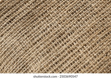 Burlap texture background, close up