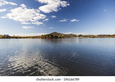 Burley Griffin Lake Near National Gallery. Canberra. Australia