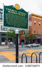 Burlington VT USA - July 24 2022: Scenes From Church Street