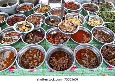 Burmese Food In Yangon Myanmar