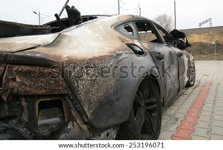 Poster: Burn sport car right