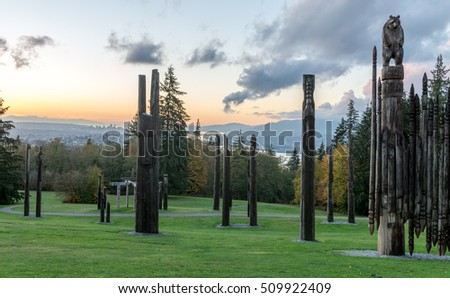Burnaby Mountain Totem pole Vancouver
