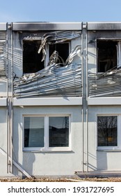 A Burned Down Building In Germany