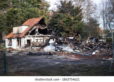 Burned Down Building In Rijswijk (NL)