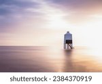 Burnham on sea low lighthouse at sunset