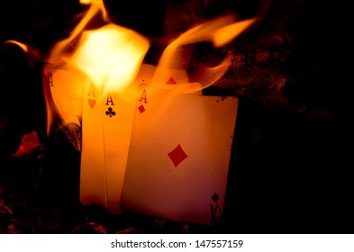 Ace Card Burning Stock Photos Images Photography Shutterstock