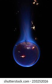 burning apple