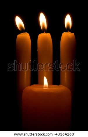 Similar – Many lighted candles in a church