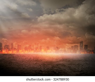 Triada Burning-city-disaster-concept-you-260nw-324788930