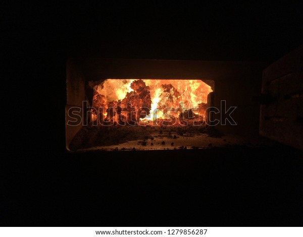 Burning Coking Coal On Grate Widespread Stock Photo Edit Now