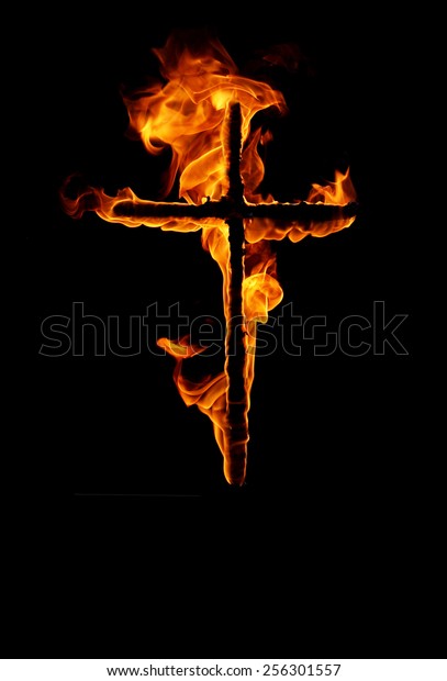 Burnt cross