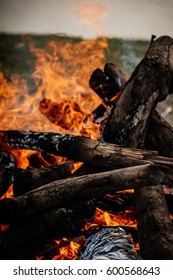 Burning fire
