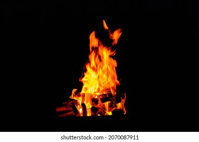 Burning Firewood In The Dark, Bonfire