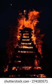 Burning flame