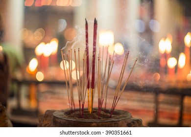 Burning Incense Sticks