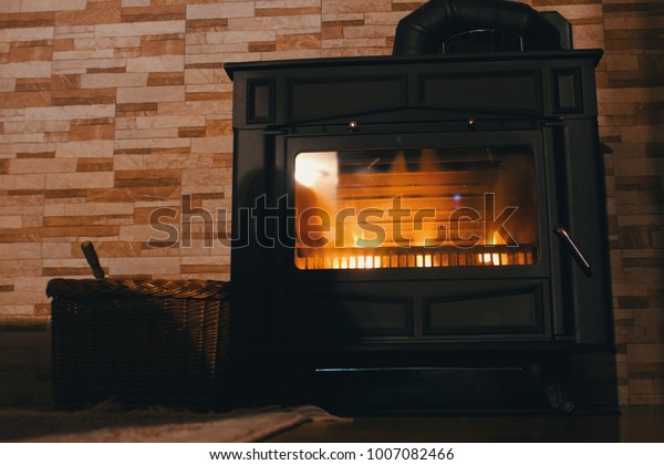 Burning Logs Fireplacelog Fire Open Fireplace Stock Photo Edit