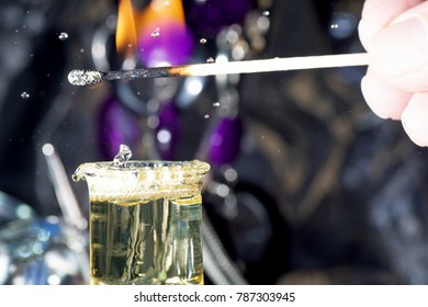 Burning Match Extinguished By Drop Water Stock Photo 787303945 ...