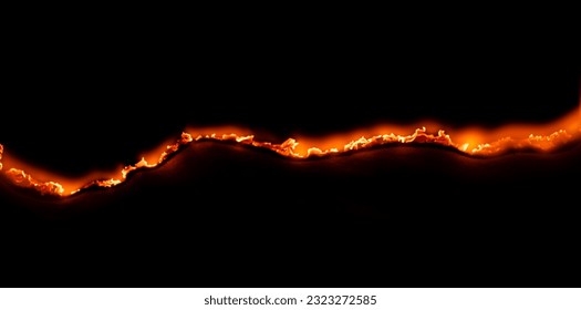 burning paper, glowing edge of paper on a black background - Powered by Shutterstock