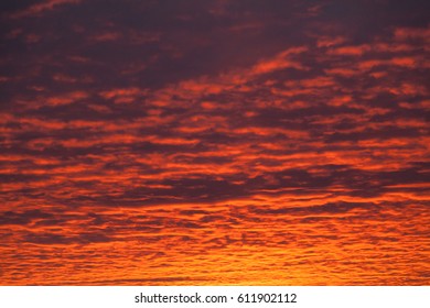 Burning Sky Sunset Texure Background