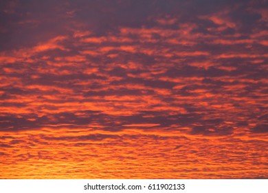 Burning Sky Sunset Texure Background