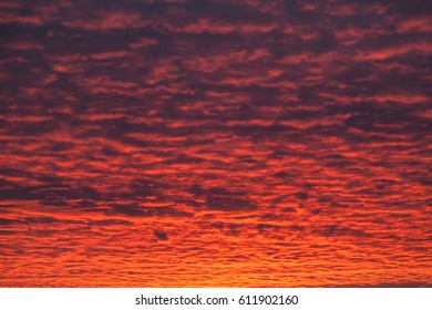 Burning Sky Sunset Texure Background