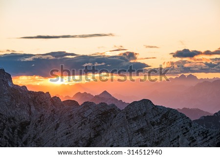 Similar – Foto Bild Sonniger Bergblick vom Lift aus auf den Gipfel