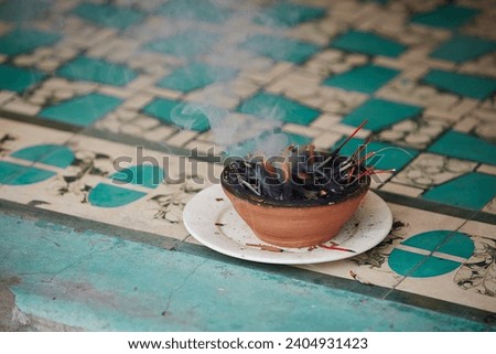 Burning traditional incense, Vietnamese tradition
