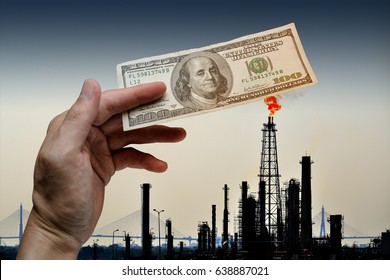 Burning US Dollar On Fossil Fuel