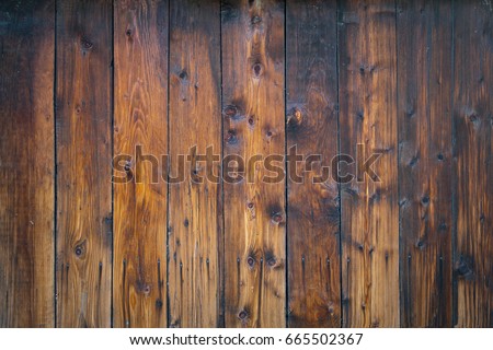 Burnt brown wooden not painted wall texture background