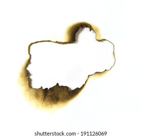 Burnt Hole In Paper 