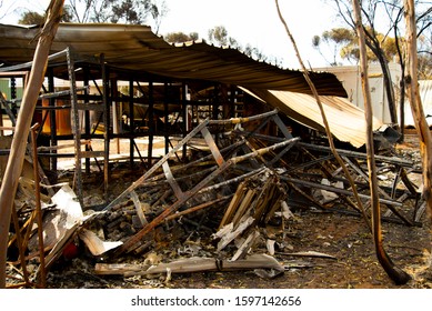 Burnt House From Bush Fire