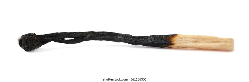 Burnt Match Stick Isolated