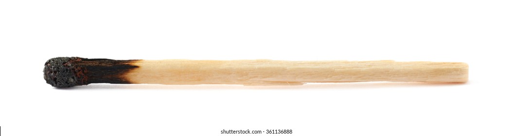 Burnt Match Stick Isolated