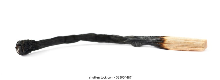 Burnt Match Stick Isolated