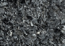 Burnt Paper Texture As Background. Paper Ashes Background. Cinder, Top View.