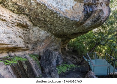 Burrungkuy, Australia - March 12th, 2020: The Burrungkuy Aboriginal Shelter And Rock Art Gallery In Australia.