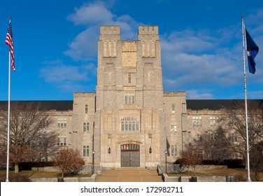 Burruss Hall At Virginia Tech