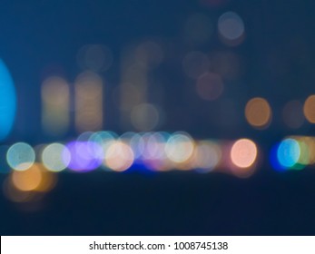 Burry Focus For Bokeh In City Scape ,bokeh City Lights