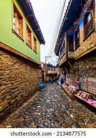 BURSA, TURKEY - MARCH 6, 2022: Cumalikizik Village In Bursa, Turkey. 700 Years Old Ottoman Village. The Village Accepted As Unesco World Heritage Site.