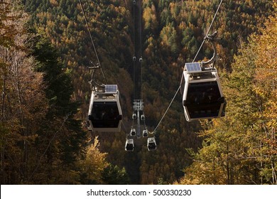 Bursa, Uludag Cable Car Autumn Images.