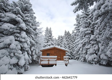 Bursa, Uludag And Chalets Winter Images.