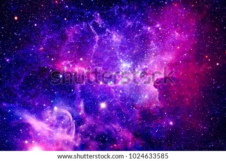 Bursting Galaxy - Elements of This Image Furnished by NASA