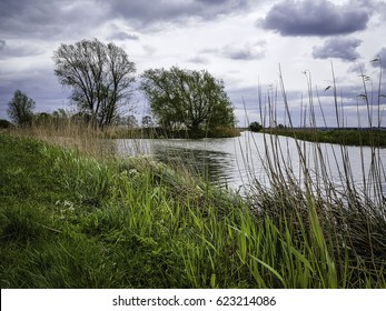 Burwell Lode Meets Reach Lode In Cambridgeshire