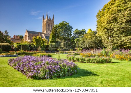 Bury St Edmunds Cathedral and Abbey Gardens, Cambridgeshire, England, UK