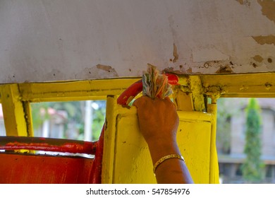 Bus Conductor. Cebu, Philippines.