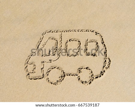 Similar – sandwriting Sand