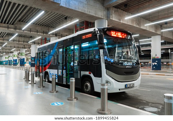 Bus link from Istanbul international airport\
to city. Turkey , Istanbul -\
21.07.2020