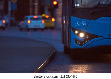 Bus Public Transportation In Budapest, Hungary.