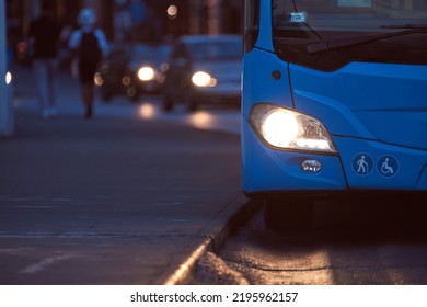 Bus Public Transportation In Budapest, Hungary.