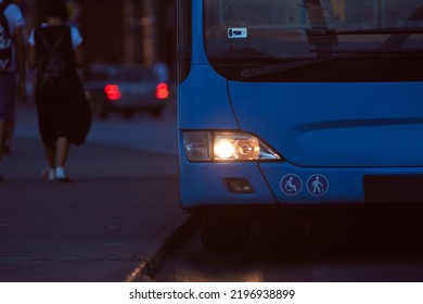 Bus Public Transportation In Budapest, Hungary.